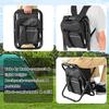 Kikerike Backpack Stool Cooler Chair Heavy Duty 300 LBS Max Load Portable Lightweight Folding Fishing Cooler for Camping Hunting Fishing - Black view 4