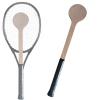 Functional Tennis Pointer Training Aid, Wooden Spoon Racket for Sweet Spot, Swing view 2