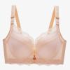 Add 2 Cups Push Up Bra Lace Bras for Women Full Coverage Sexy Padded Underwire Bra Nude 42DD view 4