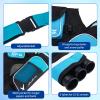 SOPOGER 3/4 Tube Archery Hip Quiver for Arrows Bow Belt Waist Hanged Quiver Fit for Compound Bow and Recurve Bow Target Archery (Blue(3 Tube)) view 4