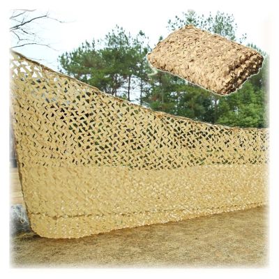 Pxzybd Outdoor Camouflage Net,Light and Durable,Sunscreen Camo Netting,for Military,Hunting,Garden,Pergola,Patio,Party Decoration,Shade Net,Car Cover Camouflage Netting,Yellow-2x5m(6.6 * 16.4ft)