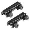 360 Tactical Low-Profile Full Size Riser Mount, 0.5" High 13 Slots Riser Mount 0.5 inch High for Scopes and Optics Three T Trading (Pack of 2-0.5" Inch Rise Mount) view 1