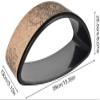 QJZZO Yoga Wheel Natural Wood for Stretching, Non-Slip Yoga Wheel Roll for Yoga Poses, Stretching Exercises, Back Bends, Flexibility, Load Capacity Up to 200KG-A view 3
