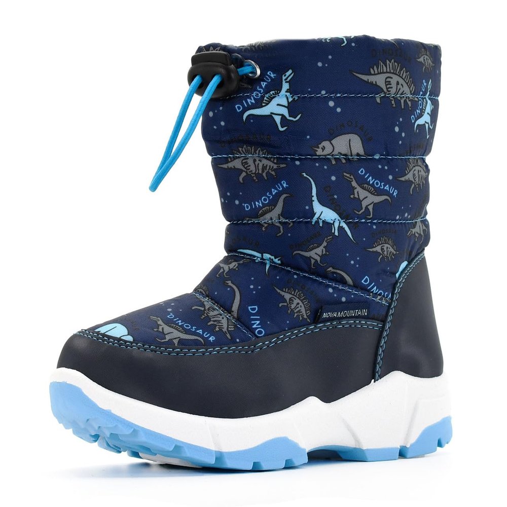 Nova Mountain Boys Girls Little Kids Winter Snow Boots,NF NFWB102 BlueDino 12