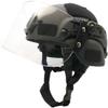 Hunting Explorer Airsoft MICH 2000 ACH Tactical Helmet with Clear Visor NVG Mount and Side Rail, Black, 11.81 x 11.34 x 7.09inch view 1