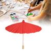 01 02 015 Doodle Umbrella, Wooden Handle Mini Paper Umbrella Environmental Friendly Tear Resistant for Painting Creation for DIY Handicrafts(red) view 2