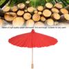01 02 015 Doodle Umbrella, Wooden Handle Mini Paper Umbrella Environmental Friendly Tear Resistant for Painting Creation for DIY Handicrafts(red) view 3