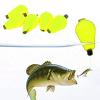 01 02 015 Tear Drop Foam Strike Indicator, High Density Fishing Float Foam Durable Convenient Practical 5Pcs for Outdoor for Fly Fishing(Fluorescent Yellow) view 2