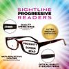 Sightline H101 Progressive Reading Glasses  Comfortable No-Line Multifocal Readers for Men & Women, Acetate Frame  Tortoise, 2.00 Magnification view 2
