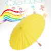 01 02 015 Doodle Umbrella, Wooden Handle Mini Paper Umbrella Environmental Friendly Tear Resistant for Painting Creation for DIY Handicrafts(Yellow) view 3