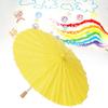 01 02 015 Doodle Umbrella, Wooden Handle Mini Paper Umbrella Environmental Friendly Tear Resistant for Painting Creation for DIY Handicrafts(Yellow) view 4