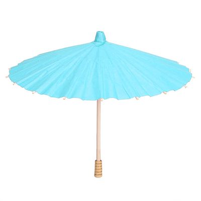 01 02 015 Doodle Umbrella, Wooden Handle Mini Paper Umbrella Environmental Friendly Tear Resistant for Painting Creation for DIY Handicrafts(Blue)