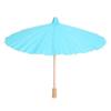 01 02 015 Doodle Umbrella, Wooden Handle Mini Paper Umbrella Environmental Friendly Tear Resistant for Painting Creation for DIY Handicrafts(Blue) view 1