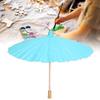 01 02 015 Doodle Umbrella, Wooden Handle Mini Paper Umbrella Environmental Friendly Tear Resistant for Painting Creation for DIY Handicrafts(Blue) view 3