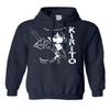 ALLNTRENDS Anime Kirito Graphic Adult Unisex Hoodie (3XL, Navy Blue) view 1
