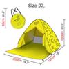 BigToy Easy Pop Up Beach Tent for 3-4 Person Extra Large Outdoors Light Weight Waterproof Foldable UPF 50+ (XL, Yellow) view 2