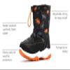 Nova Mountain Boys Girls Little Kids Winter Snow Boots,NF NFWB102 OrangeDino 6 view 3
