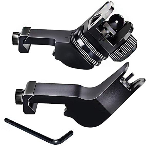 Gotical 45 Degree Front and Rear Rapid Transition Backup Picatinny Sight Set (Pack of 1)