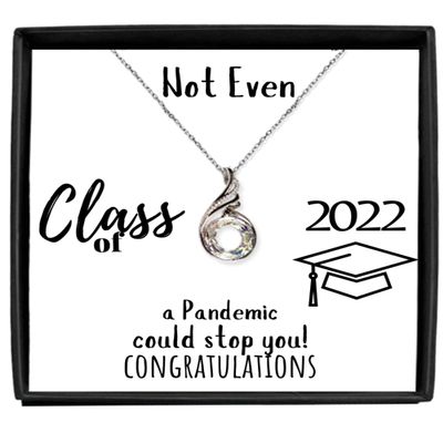 Graduation Gift for Daughter, Graduation Gift Class of 2022, School in Pandemic, Necklace for Graduation