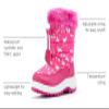Nova Mountain Boys Girls Little Kids Winter Snow Boots,NF NFWB103 FuchsiaUnicorn 10 view 3
