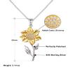 Sunflower Pendant Necklace Luxury Box Graduation Necklace Class of 2022, School in a Pandemic, Class of 2022 Gift, Gift for Her on Graduation, Gift view 4