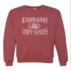 3X-Large Vintage Heather Red Unisex Murder Shows & Comfy Clothes Funny Gift True Crime Sweatshirt Crewneck view 2