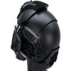 Medieval Iron Warrior Full Head Coverage Helmet System (Black) view 2