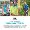 KOOLGATOR SPF 30 Cooling Towel for Face & Neck - Cooling Towels for Sports, Athletes, Gym, and Hot Weather - Men, Women & Kids, Sports Balls, 1 Pack view 2