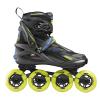 Roces Men's Helium II TIF Lightweight Breathable Adjustable Fitness Sporty Outdoor Four 84mm Wheel Inline Racing Skates with Easy Entry System & Invisible Frame, Black/Lime, 13 view 1