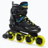 Roces Men's Helium II TIF Lightweight Breathable Adjustable Fitness Sporty Outdoor Four 84mm Wheel Inline Racing Skates with Easy Entry System & Invisible Frame, Black/Lime, 11 view 2