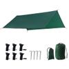 LSOAARRT 210T 300cm x 300cm - Waterproof, Lightweight,Ripstop Compact & Strong Green Tarpaulin for Camping view 2