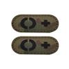 2 PCS AliPlus O+ POS Patches Blood Type Patches IR Infrared Reflective Laser Cut Patch Tactical Morale Patch Hook and Loop(2 * 1in CP) view 1