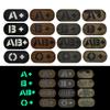 2 PCS AliPlus O+ POS Patches Blood Type Patches IR Infrared Reflective Laser Cut Patch Tactical Morale Patch Hook and Loop(2 * 1in CP) view 4