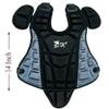 Jadekylin 14" Baseball Catcher Gear Youth 9 to 12 (Gray / Black) view 2