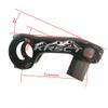 Bicycle Handlebar Stems 28.6x31.8mm Negative 20 Degree Aluminum Alloy CNC Ultra Light Hollow Handlebar Riser for Most Bicycle, Road Bike, MTB, BMX, Fixie Gear, Cycling (Black-Gray,90mm Length) view 3