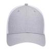 Ashen Fane 6 Panel Heather Blend Twill Structured Low Profile Mesh Back Snapback Trucker Hat, Heather Gray/Heather Gray/White view 2