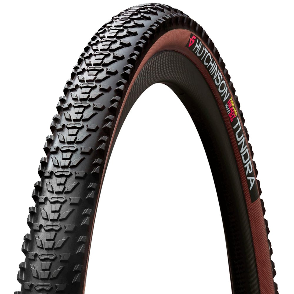 Hutchinson, Tundra TLR Hardskin Tire, Black/Tan, 700x40