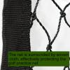ASENVER Black Golf Barrier Netting - Multifunction Sports High Impact Net for Ball Hitting (10 X 10 FT) view 3