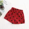 Kids Sports Shorts Active Bottoms Toddler Baby Girls Boys Linen Pocket Polka Dot Elasticated Waist Shorts(Red,4-5 Years) view 3