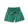Digood Toddler Baby Girls Shorts Summer Bowknot Casual Striped Printed Cotton Shorts Elastic Waist Pants Clothes(Green,18-24 Months) view 1