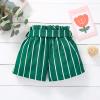 Digood Toddler Baby Girls Shorts Summer Bowknot Casual Striped Printed Cotton Shorts Elastic Waist Pants Clothes(Green,18-24 Months) view 4