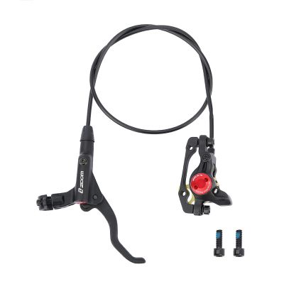 Catazer Oil Hydraulic Disc Brake Calipers with Brake Levers Oil Cable Rotor Front 800mm Left Side for MTB Mountain Bike Road Bike E-Bike Scooter Disc Brake (Black Front)