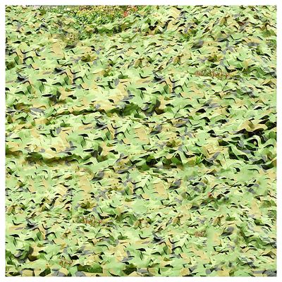 GERYUXA Camo Net Camouflage Netting Bulk Roll Camo Netting Army Net Military Nets Lightweight Durable for Decoration Hunting Blind Sunshade Shooting Sunscreen (Size:3x6m(10x20ft),Color:Green)