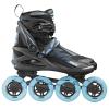 ROCES Women's Helium II TIF Lightweight Breathable Adjustable Fitness Sporty Outdoor Four 84mm Wheel Inline Racing Skates with Easy Entry System & Invisible Frame, Black/Azure, 9 view 1