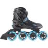 ROCES Women's Helium II TIF Lightweight Breathable Adjustable Fitness Sporty Outdoor Four 84mm Wheel Inline Racing Skates with Easy Entry System & Invisible Frame, Black/Azure, 9 view 2