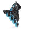 ROCES Women's Helium II TIF Lightweight Breathable Adjustable Fitness Sporty Outdoor Four 84mm Wheel Inline Racing Skates with Easy Entry System & Invisible Frame, Black/Azure, 9 view 3