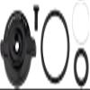 RockShox Compression Damper Knob Kit - Crown, Lyrik Base D1+/Pike Base C1+ (2023+) view 1