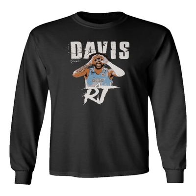 Davis Madness North Carolina Basketball Fans Unisex Long Sleeve T-Shirt (Black, 3X-Large)