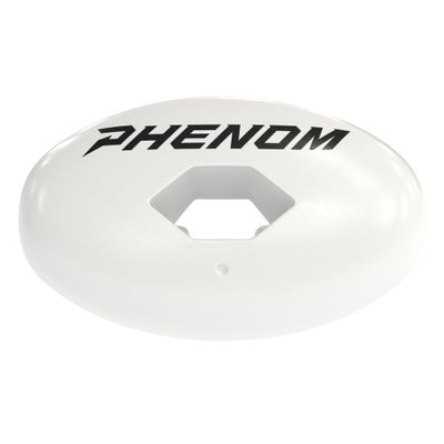 Phenom Elite Hexa-Flow Football Mouth Guard  White | Lightweight Lip Guard Mouthpiece with Detachable Strap | Comfortable Fit | Adult & Youth