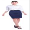 Marycrafts Women's Knee Midi Length Pencil Stretchy Work Office Skirt XS Navy view 3